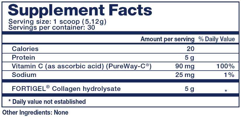 Living Well My Daily Collagen Ingredients