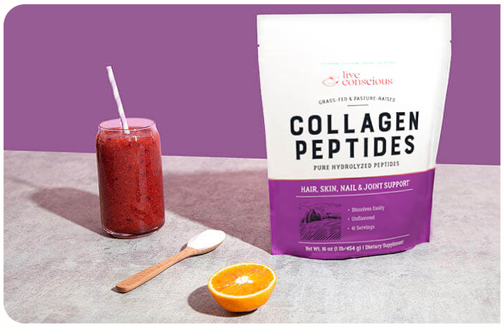 Live Conscious Collagen Peptides Powder Supplement