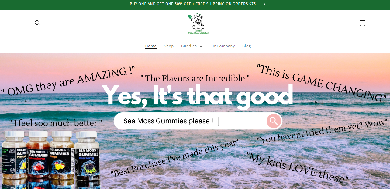 Lew's Natural Treats Sea Moss Gummies Reviews