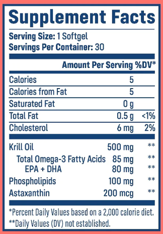 NativePath Antarctic Krill Oil Ingredients