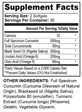 NativePath Turmeric Ingredients