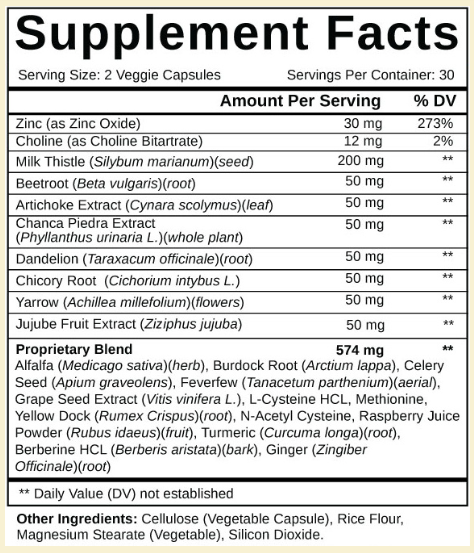 Liver Support Plus Ingredients