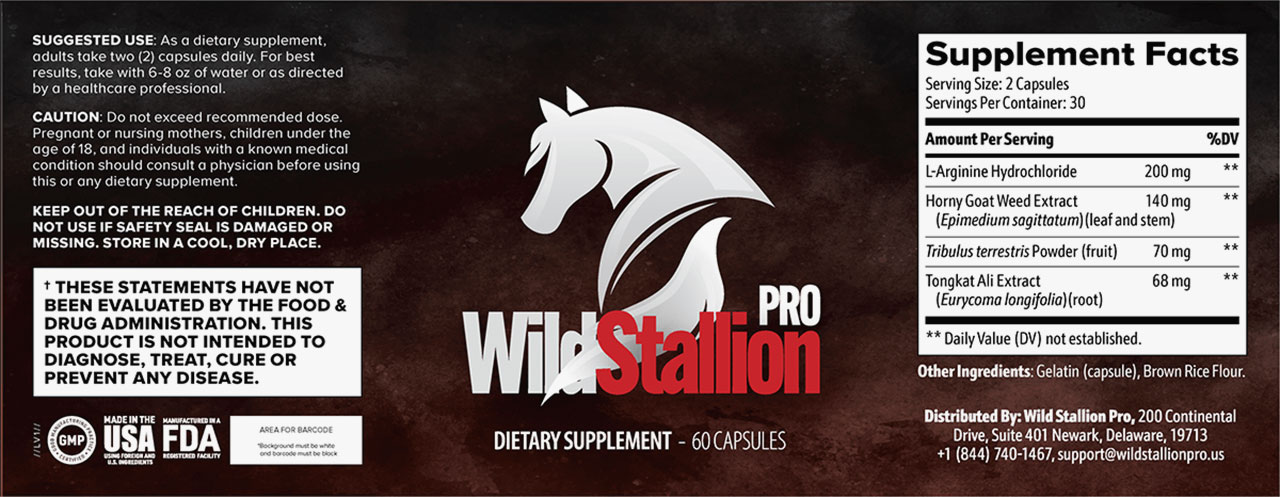 Wild Stallion Pro Ingredients