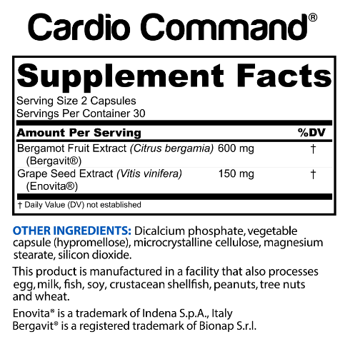 Cardio Command Ingredients