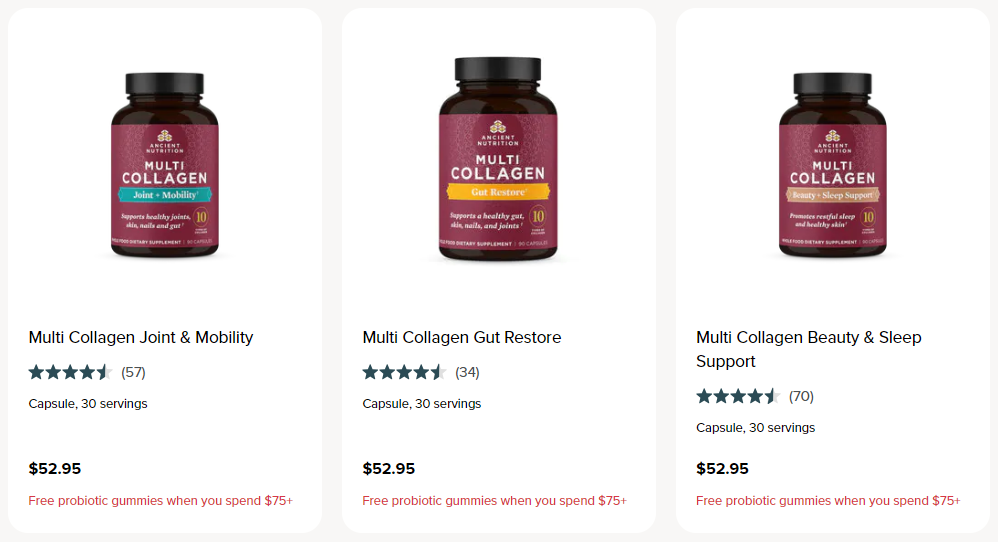 Ancient Nutrition Collagen Supplements