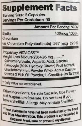 Vitaloss Ingredients