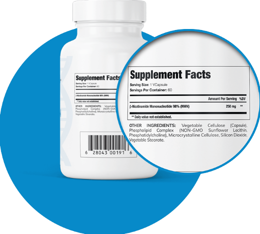 Genuine Purity Liposomal NMN supplement facts