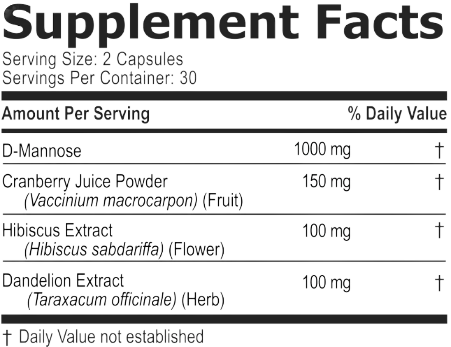 UroFresh Supplement Facts