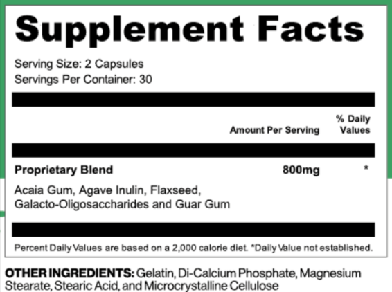 GI Revitalize supplement facts