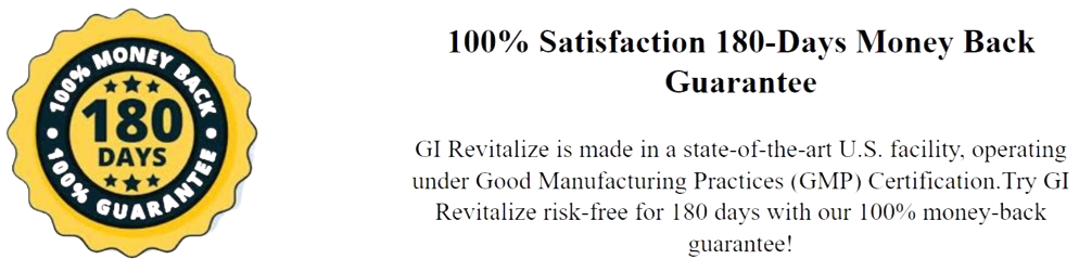 GI Revitalize money back guarantee