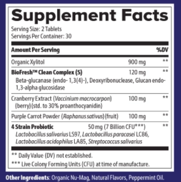 ProvaDent Supplement Facts