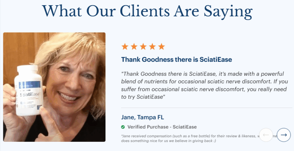 SciatiEase customer reviews