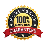 100% money back guarantee