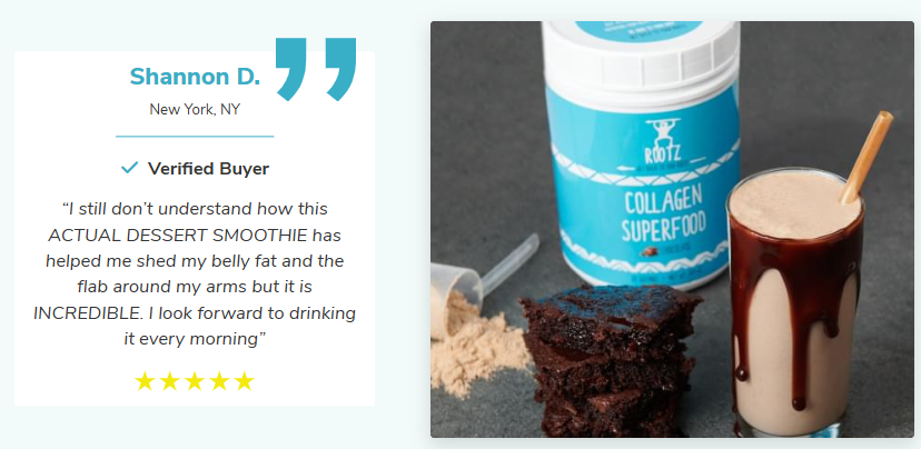 Rootz Collagen SuperFood Customer