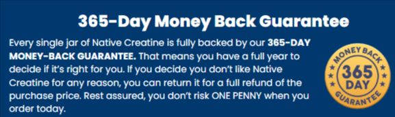 Exclusive-Native-Creatine guarantee