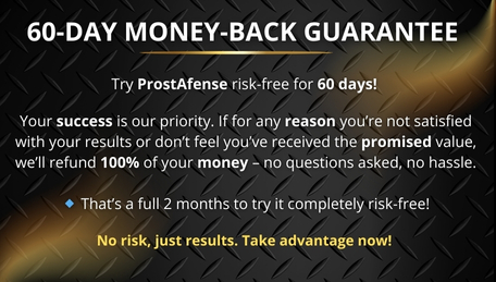 ProstAfense money back guarante