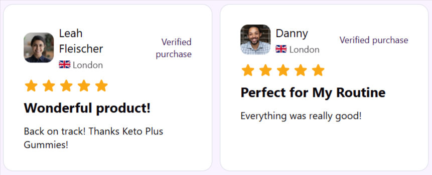 Keto Plus Gummies UK Customer Reviews