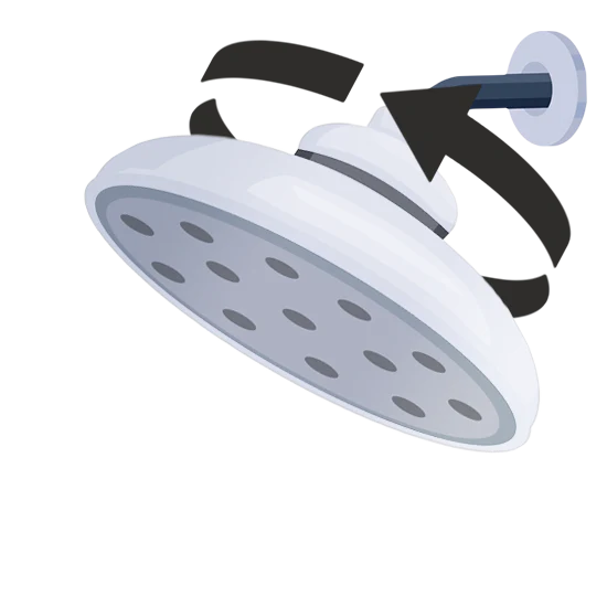 Lucinn Pro Filtered Showerhead use 1