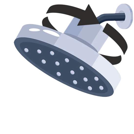 Lucinn Pro Filtered Showerhead use 2