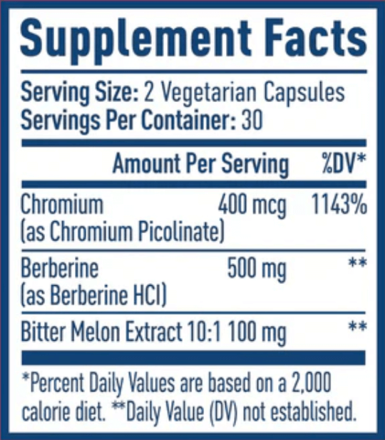 Native Path Berberine supplement facts