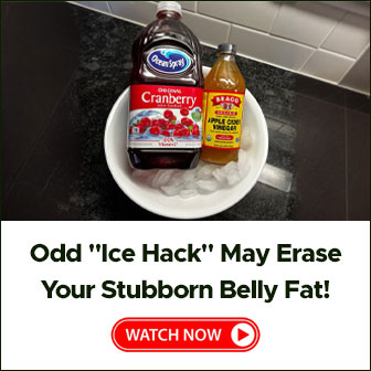 Odd ice hack for belly fat