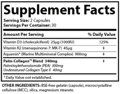 OsteoShield Supplement Facts