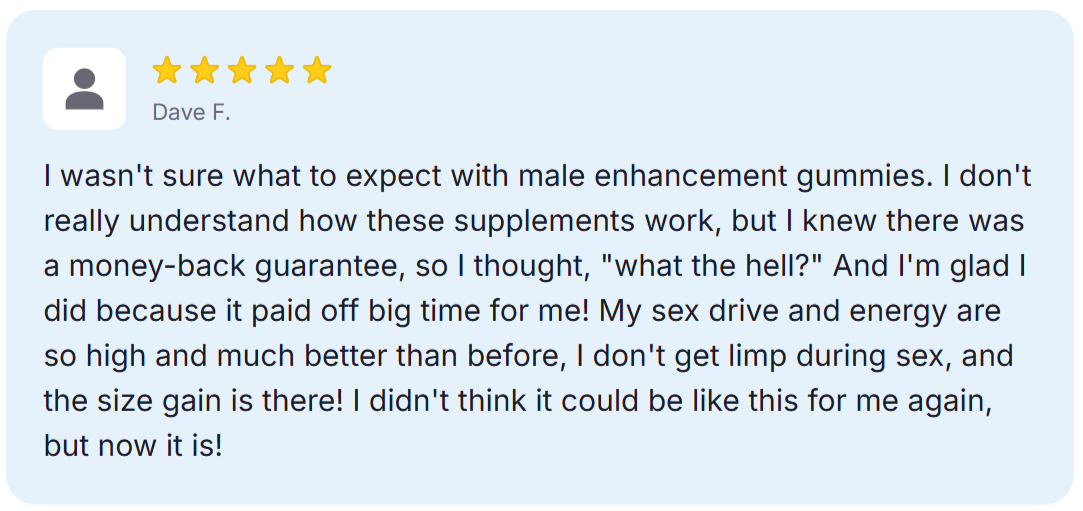 StaminUp Gummies Canada Customer