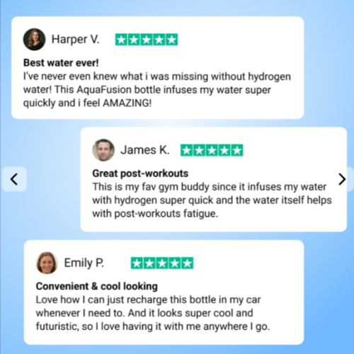 AquaFusion Hydrogen Bottle users