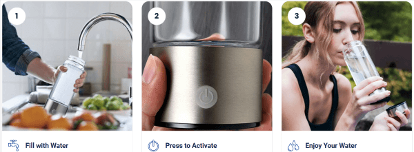 AquaFusion Hydrogen Bottle uses