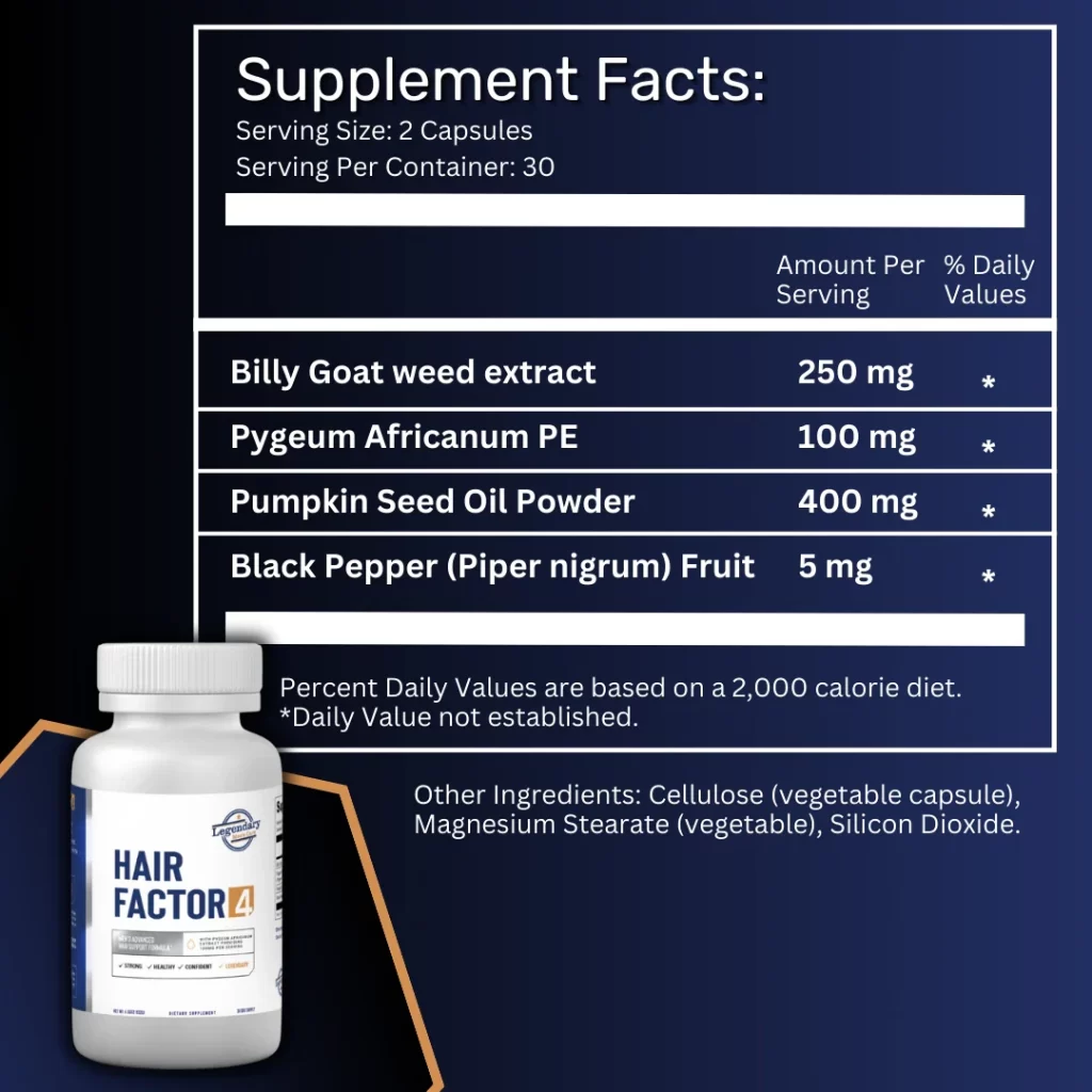 Hair Factor 4 Supplement Facts