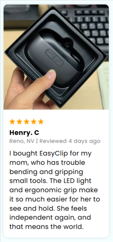 Hewelth EasyClip Smart Nail Clipper Customer Reviews