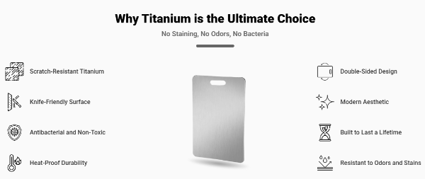 KatuChef Titanium Cutting Board UK features