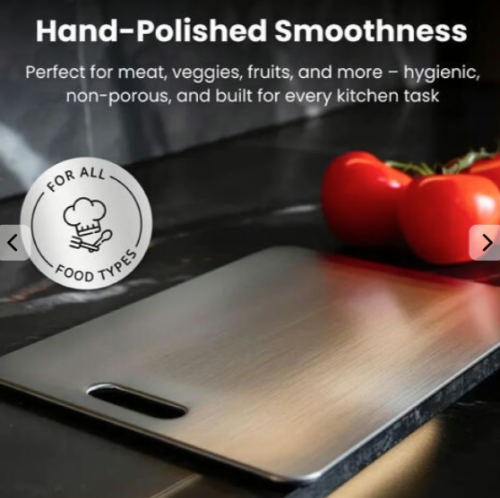 KatuChef Titanium Cutting Board UK food types