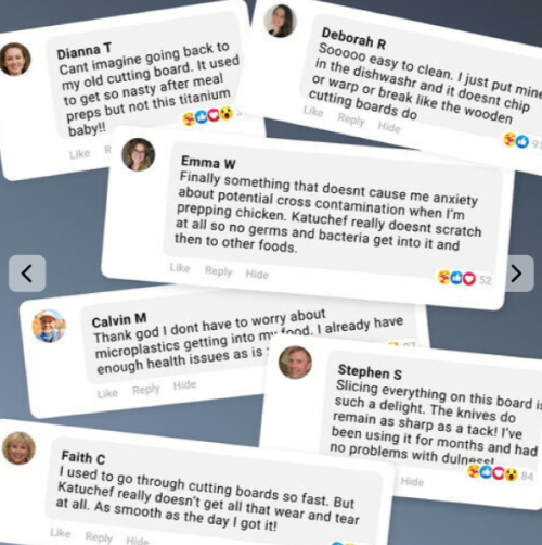 KatuChef Titanium Cutting Board UK users
