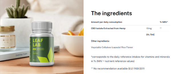 Leaf Lab Capsules UK ingredients