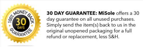 Misole Insoles 30 money back