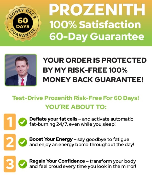 ProZenith money back guarante