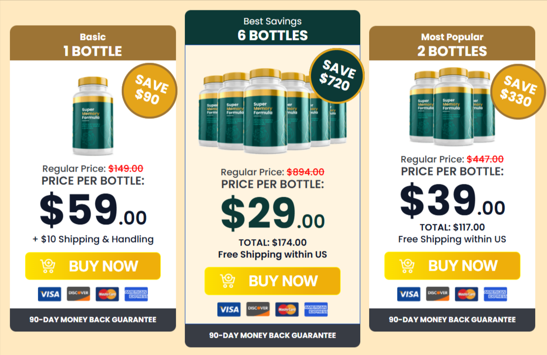 Super Memory Formula Pricing