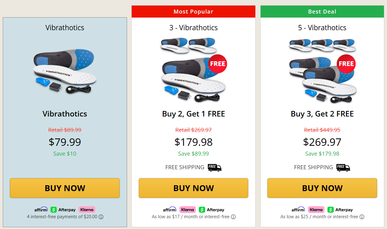 Vibrathotics Pricing