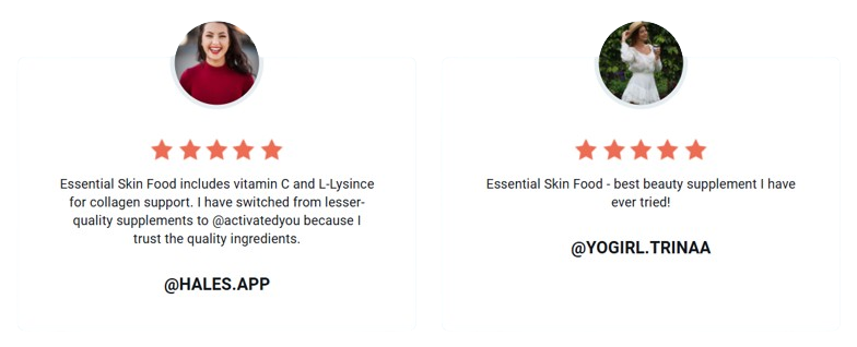 ActivatedYou Essential Skin Food Customer reviews