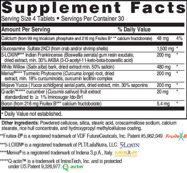 Advanced Joint Support-Supplement-Facts
