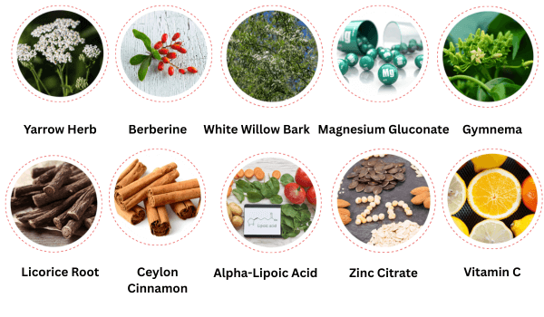CardioNEX Glucose Management ingredients