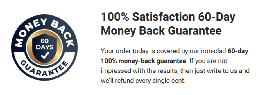 DigestiStart money back guarntee