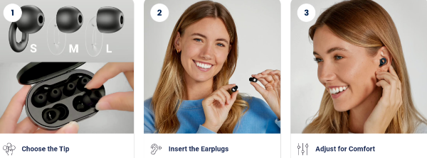 EaroPlugs Noise Reducing Plugs uses