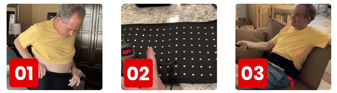 Glokore Red Light Therapy Wrap Use