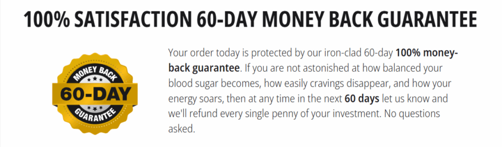 Glucotrust BItes guarantee