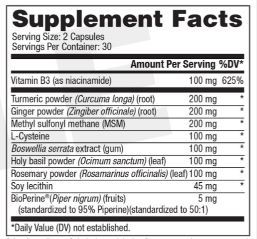 Joint n-11 Supplement Facts