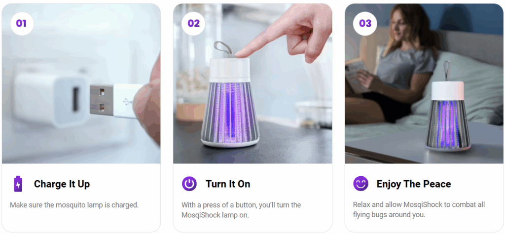 MosqiShock Mosquito Zapper Use
