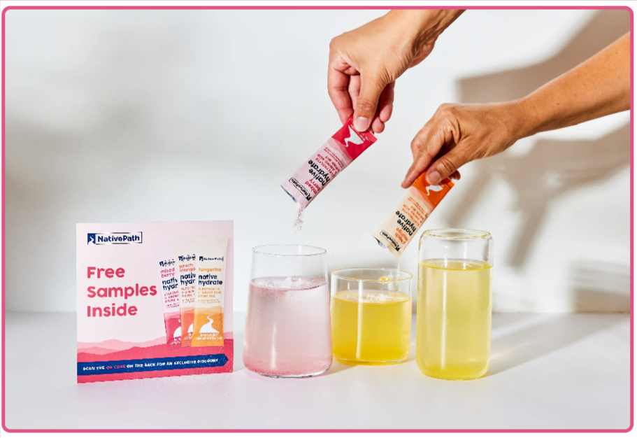 Native Path Hydrate Free Sample Stick Packs Use
