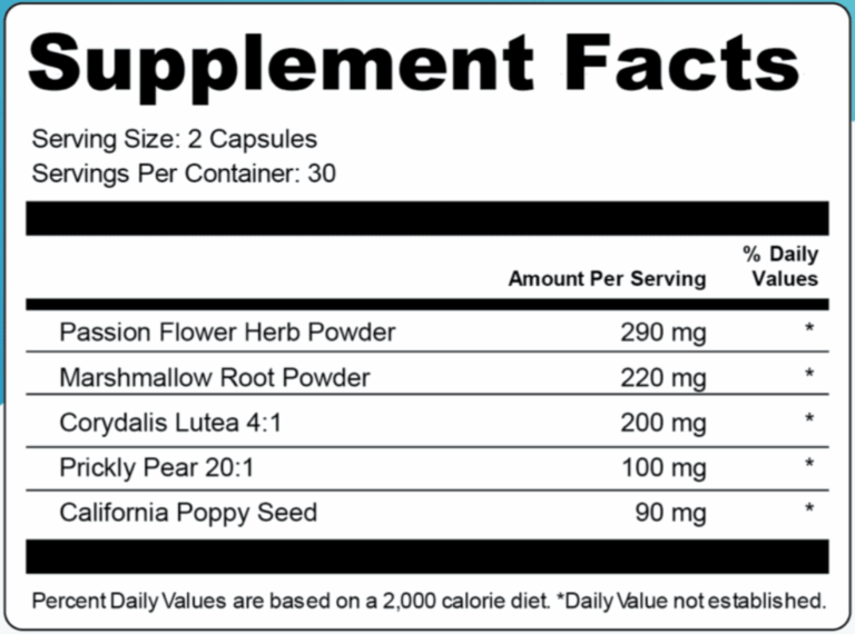 nervovive supplement facts